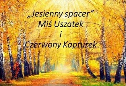 napis jesienny spacer